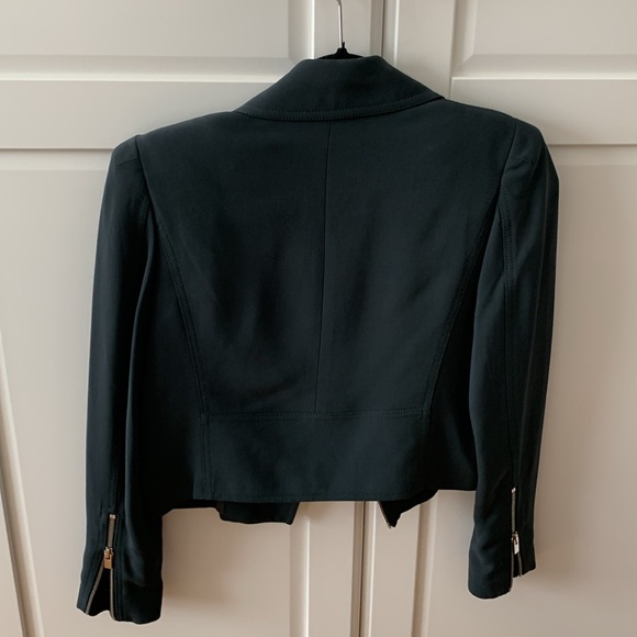 Club Monaco dark green cropped jacket - Picture 3 of 3